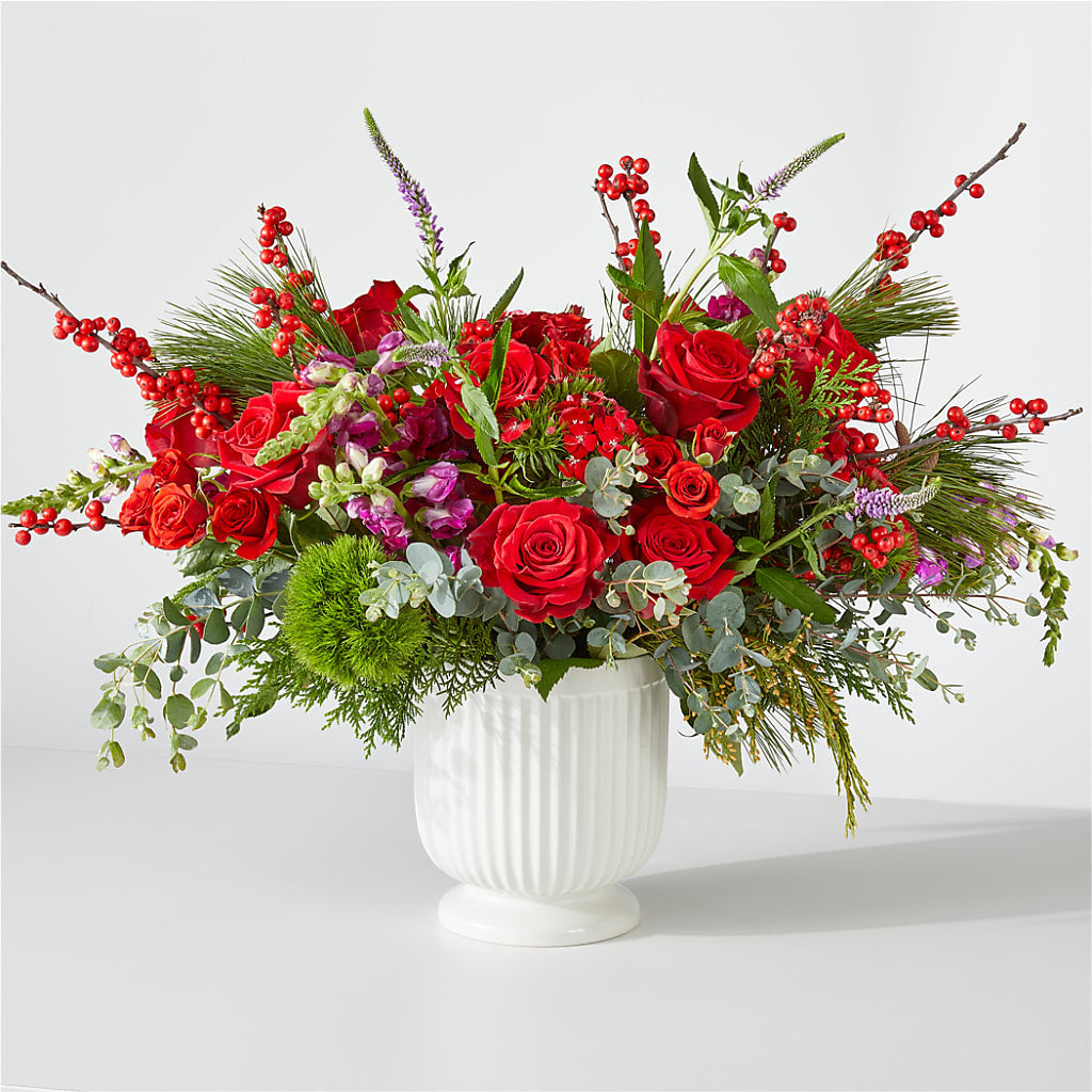 Big Red Bow Bouquet – MARGARITA'S FLOWERS LLC, Pembroke Pines FL