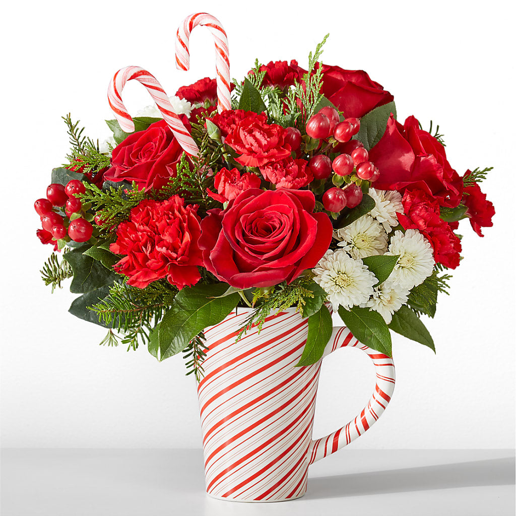 Peppermint Swirl Mug – MARGARITA'S FLOWERS LLC, Pembroke Pines FL