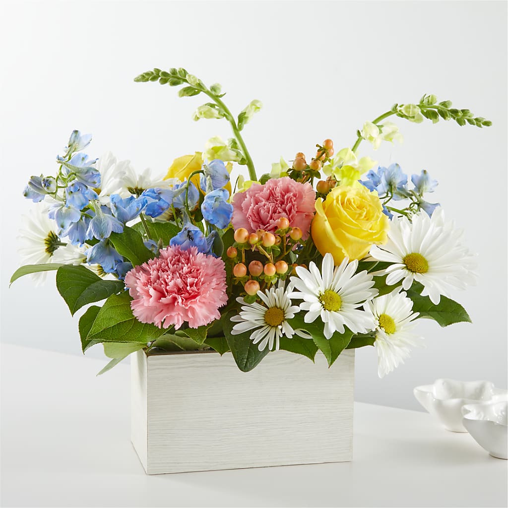 Sun Salutation Box Bouquet – MARGARITA'S FLOWERS LLC, Pembroke Pines FL
