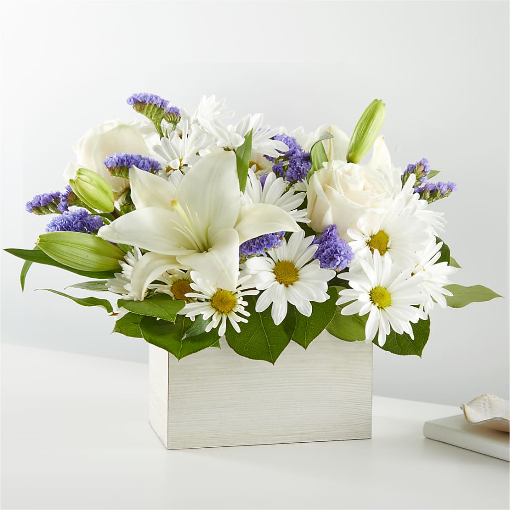 Beyond Blue Box Bouquet – MARGARITA'S FLOWERS LLC, Pembroke Pines FL