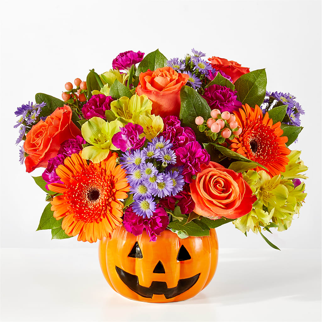 Tricks & Treats Pumpkin – MARGARITA'S FLOWERS LLC, Pembroke Pines FL