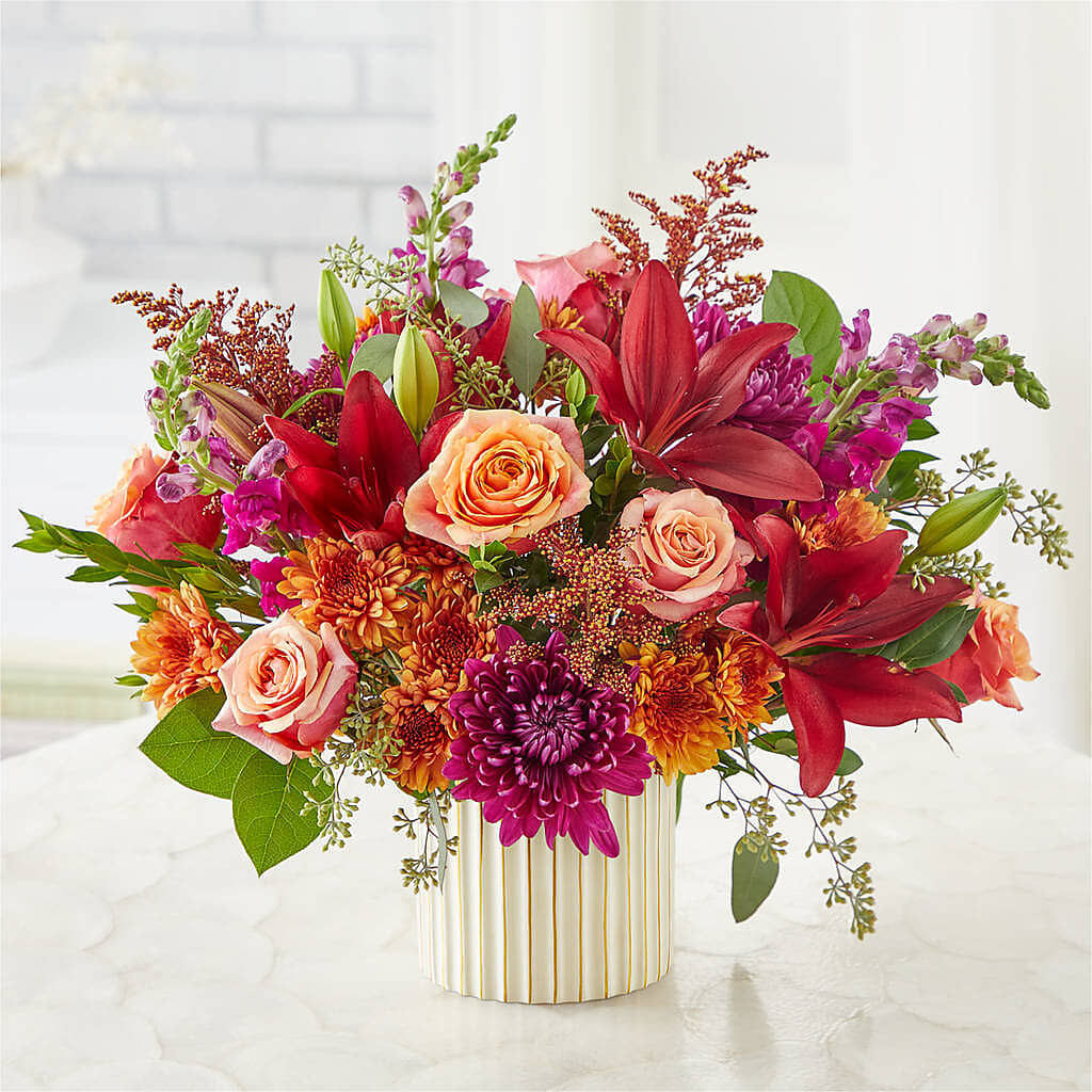 Burgundy Landscape Bouquet – MARGARITA'S FLOWERS LLC, Pembroke Pines FL