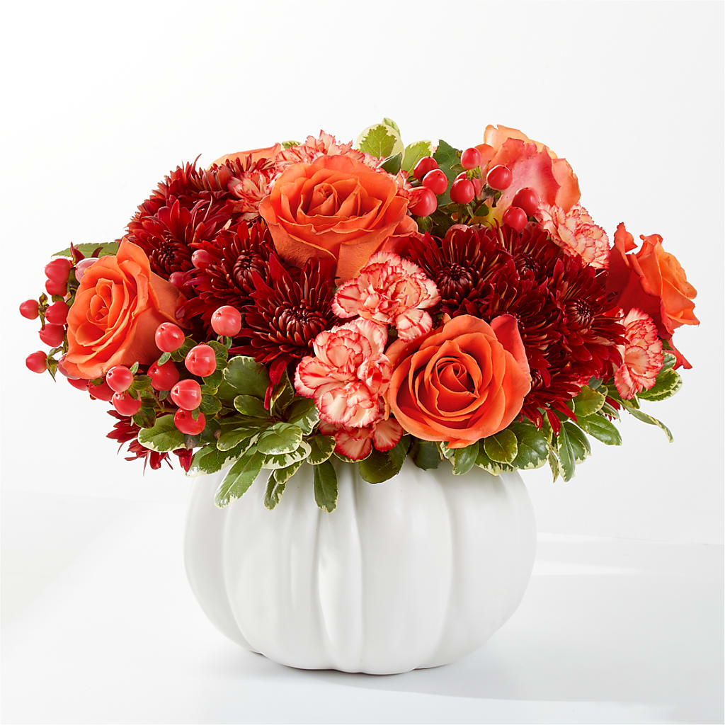 Autumn Air Pumpkin Bouquet – MARGARITA'S FLOWERS LLC, Pembroke Pines FL