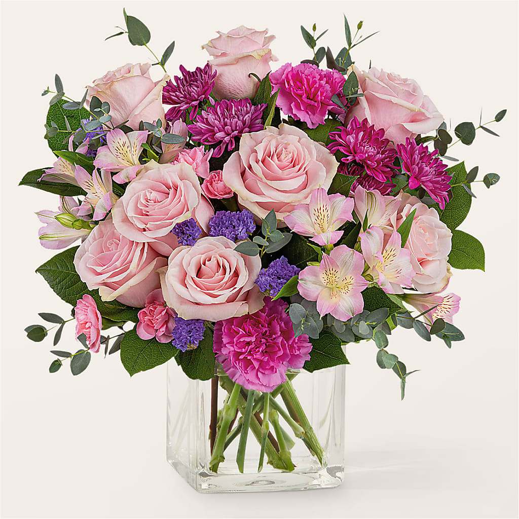 Rosy Radiance Bouquet – MARGARITA'S FLOWERS LLC, Pembroke Pines FL