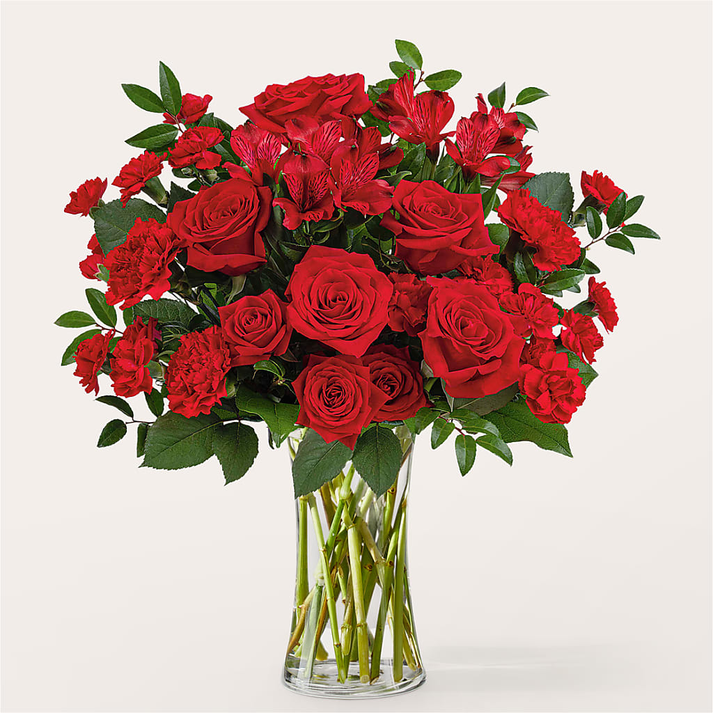 Brilliant Ruby Bouquet – MARGARITA'S FLOWERS LLC, Pembroke Pines FL