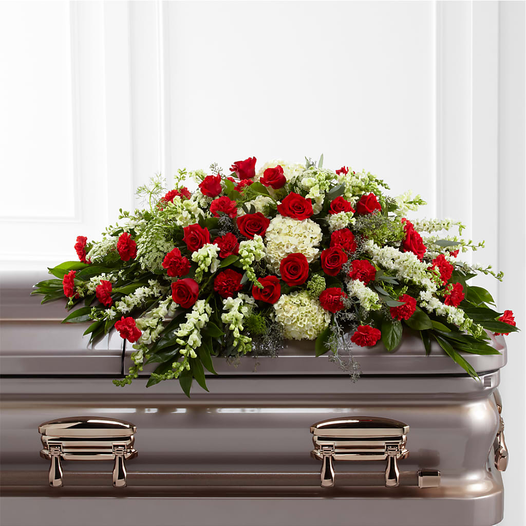 Sincerity Casket Spray – MARGARITA'S FLOWERS LLC, Pembroke Pines FL