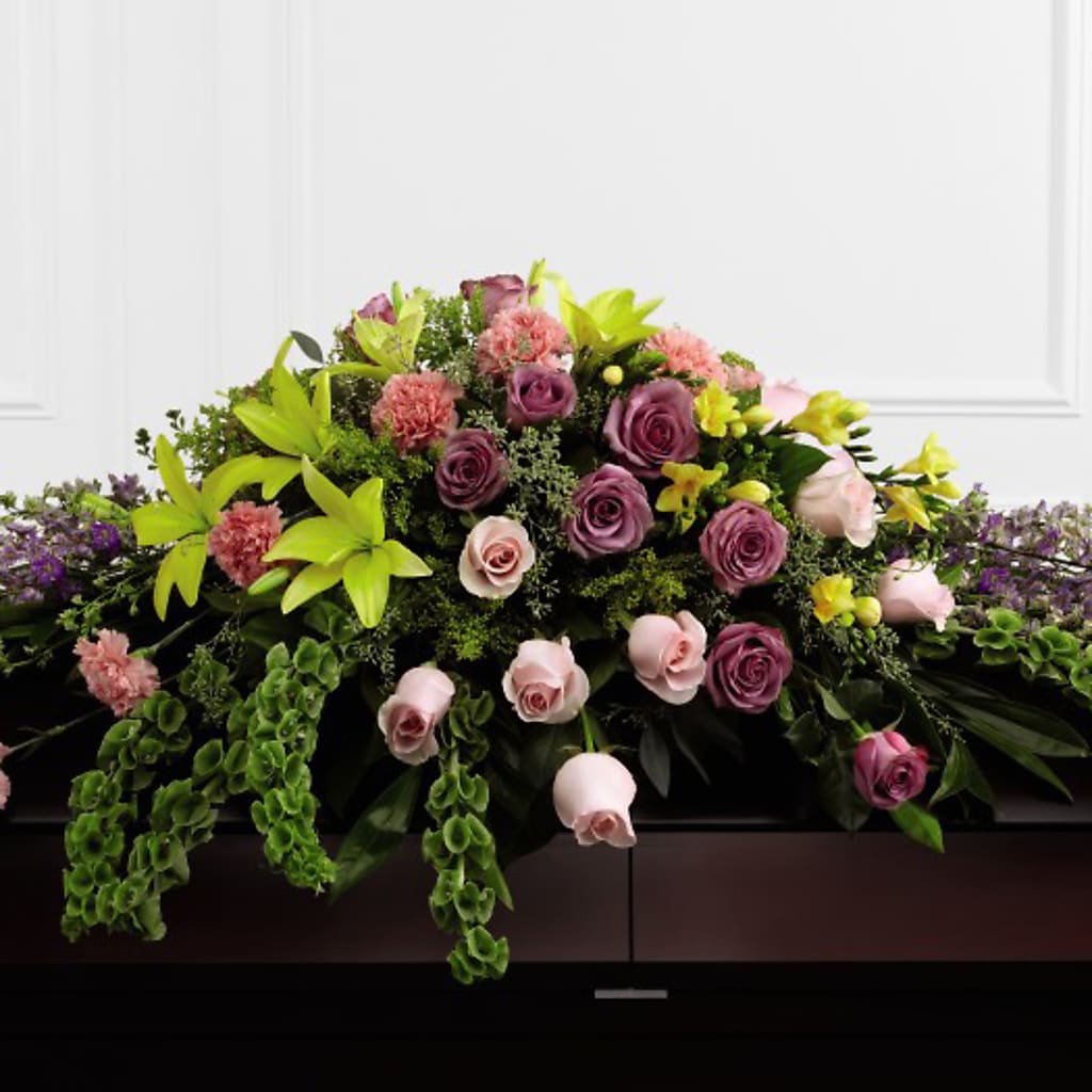 Forever Beloved Casket Spray – MARGARITA'S FLOWERS LLC, Pembroke Pines FL