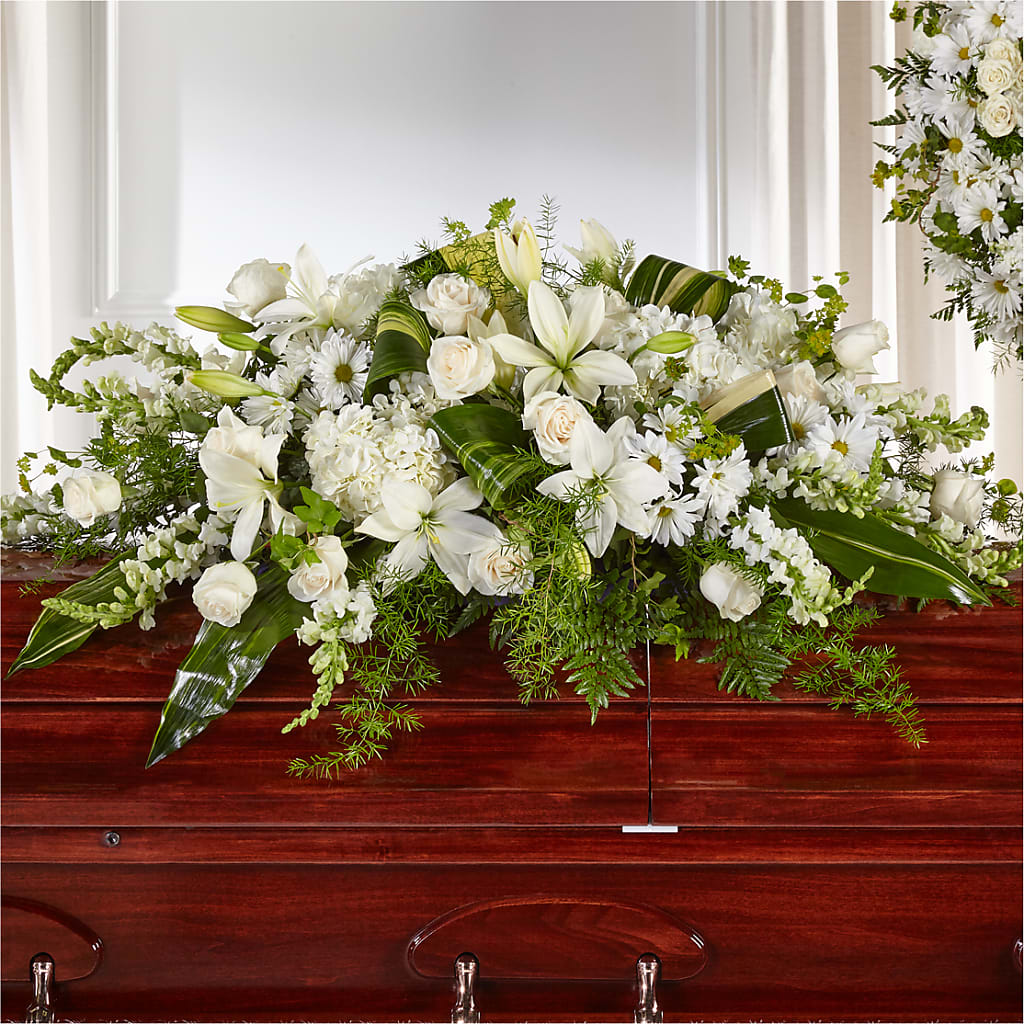 Abundance Casket Spray – MARGARITA'S FLOWERS LLC, Pembroke Pines FL