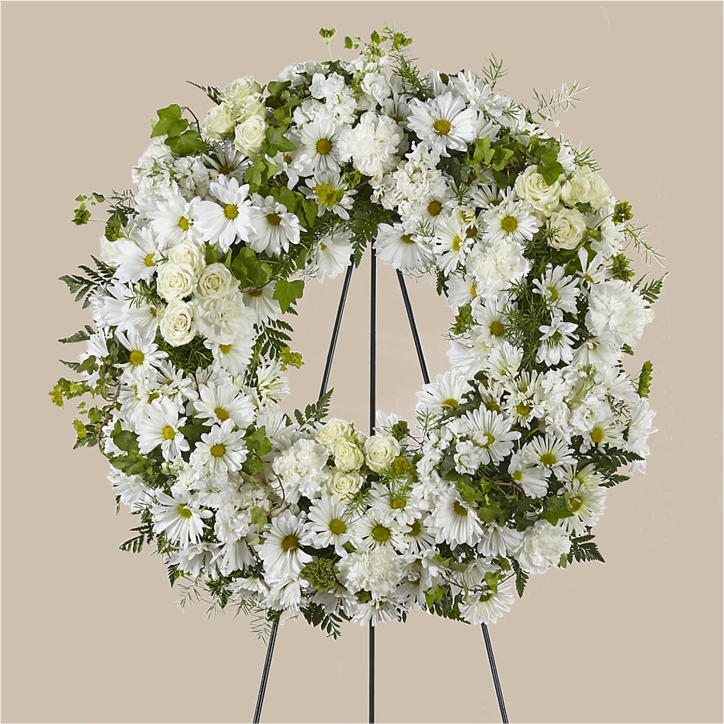 Faithful Wishes Wreath – MARGARITA'S FLOWERS LLC, Pembroke Pines FL