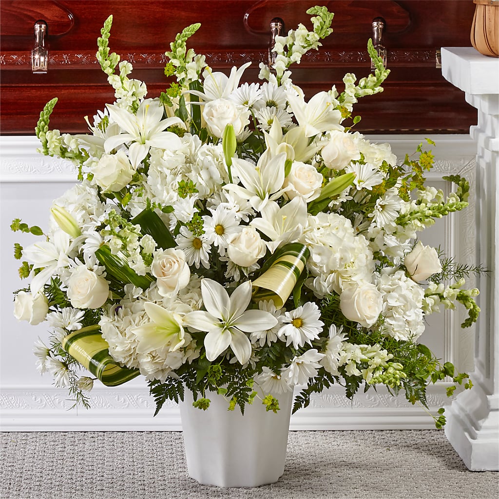 Thoughts of Tranquility Floor Basket – MARGARITA'S FLOWERS LLC, Pembroke Pines FL