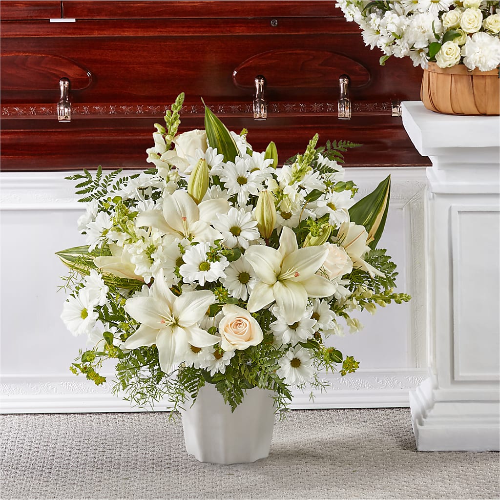 Thoughts of Tranquility Floor Basket – MARGARITA'S FLOWERS LLC, Pembroke Pines FL