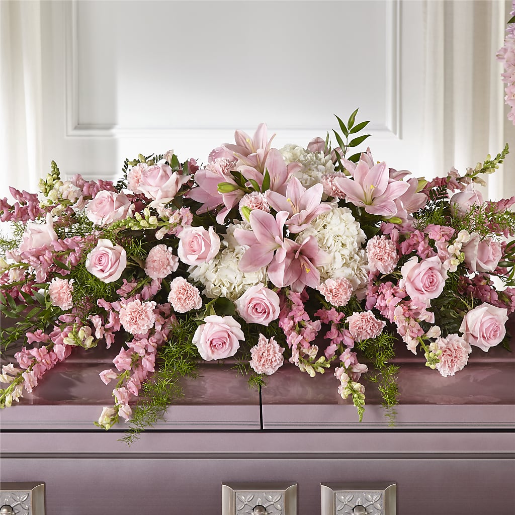 Life & Remembrance Casket Spray – MARGARITA'S FLOWERS LLC, Pembroke Pines FL