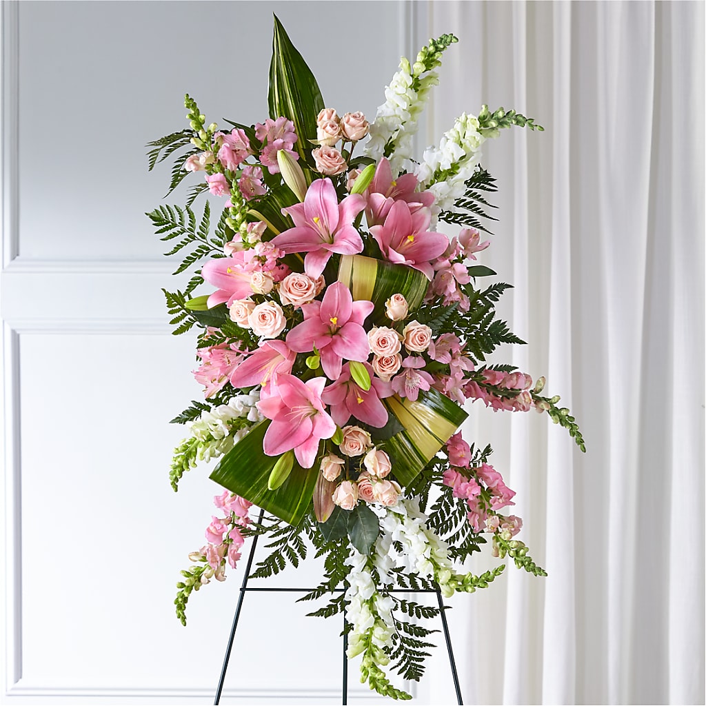 Elegant Embrace Standing Spray – MARGARITA'S FLOWERS LLC, Pembroke Pines FL