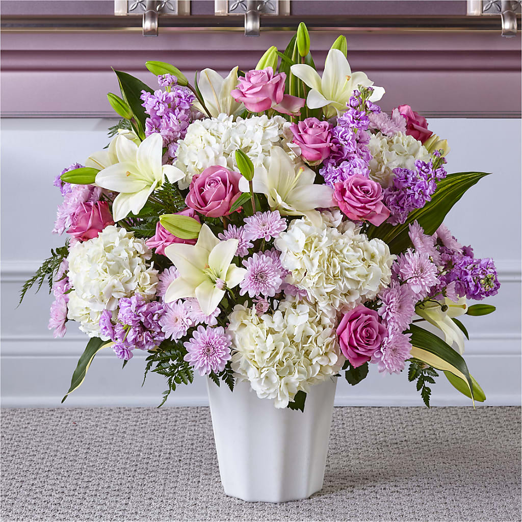 Heaven Sent Floor Basket – MARGARITA'S FLOWERS LLC, Pembroke Pines FL