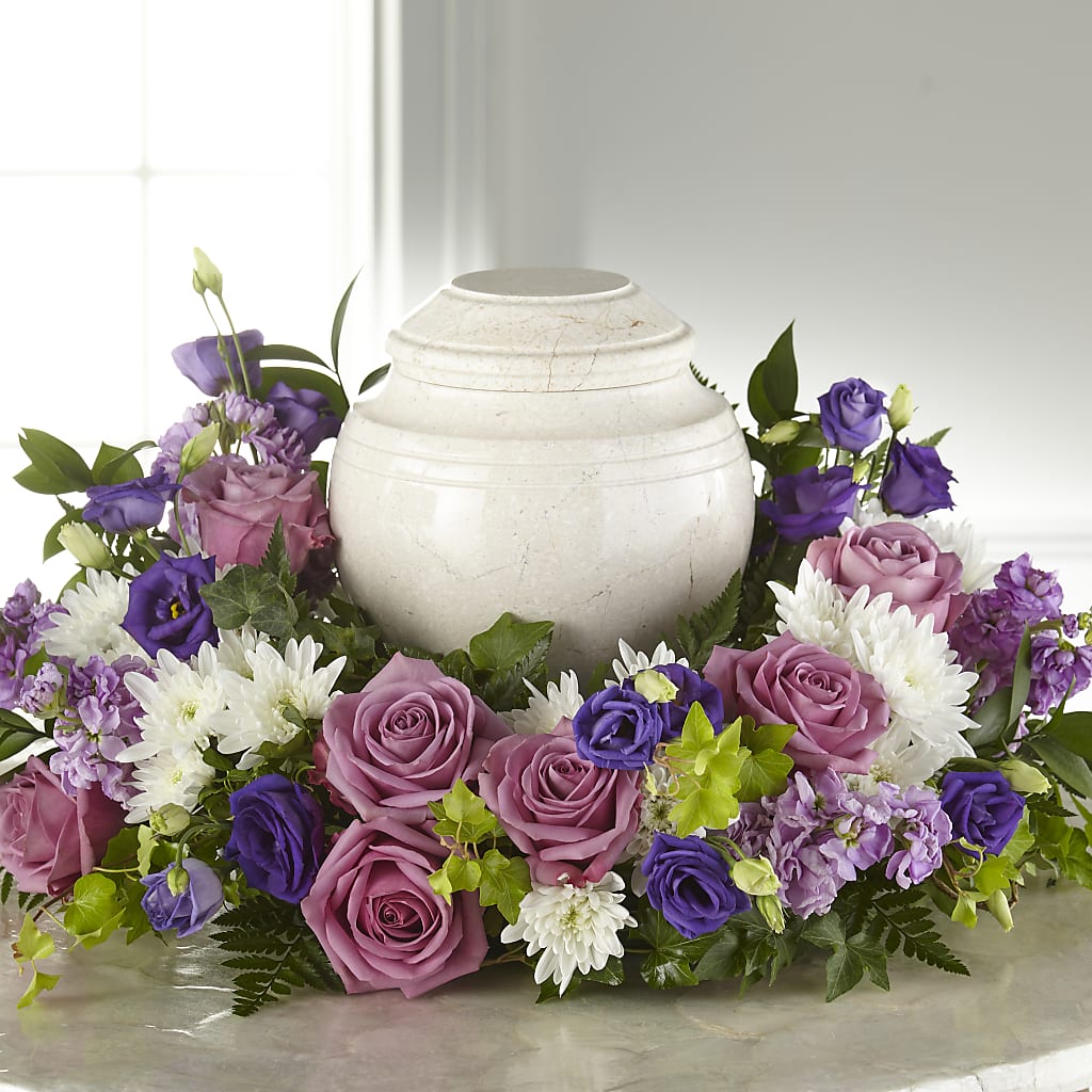 Blooming Sympathy Cremation Adornment – MARGARITA'S FLOWERS LLC, Pembroke Pines FL