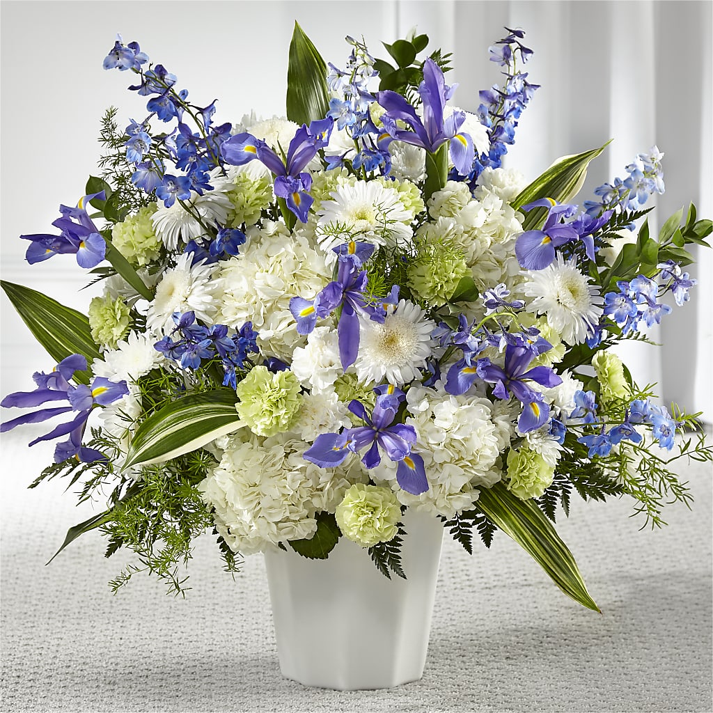 Soft Serenity Floor Basket – MARGARITA'S FLOWERS LLC, Pembroke Pines FL