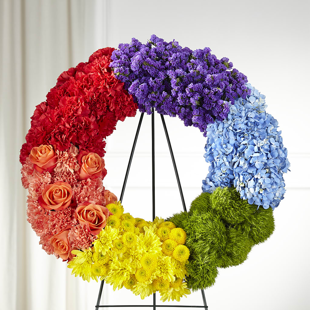 Circle of Love Wreath – MARGARITA'S FLOWERS LLC, Pembroke Pines FL