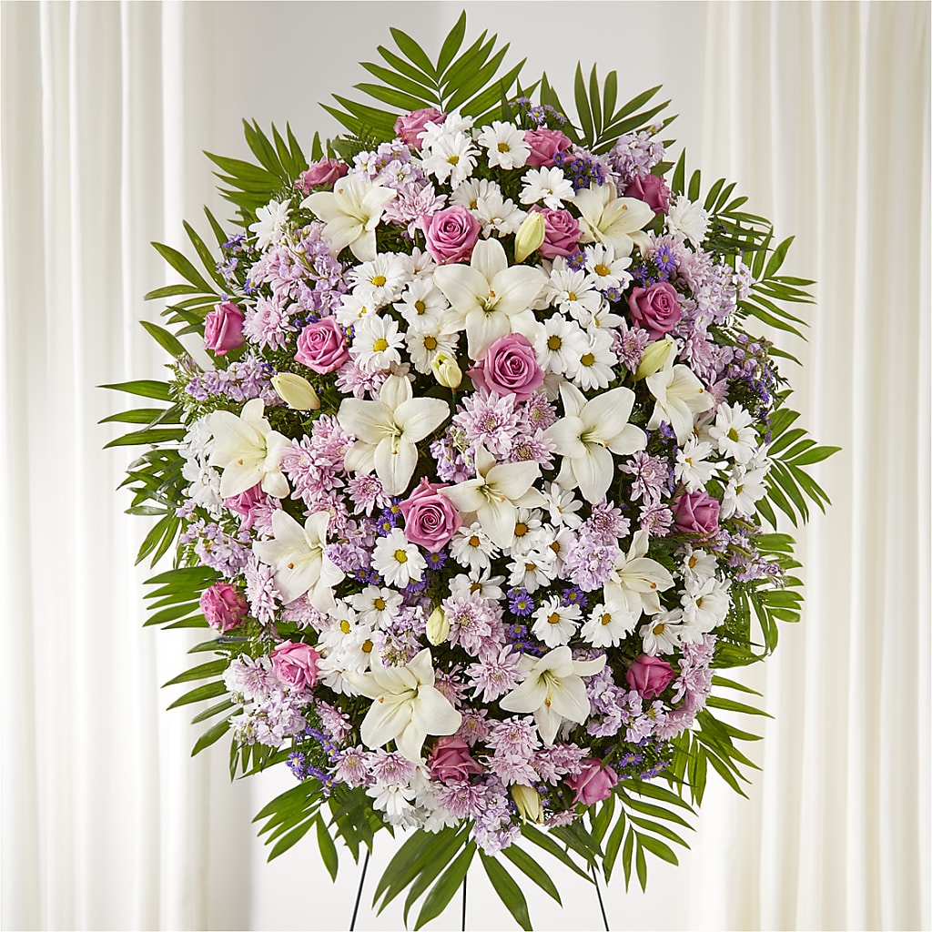 Surrounded by Love Standing Spray – MARGARITA'S FLOWERS LLC, Pembroke Pines FL