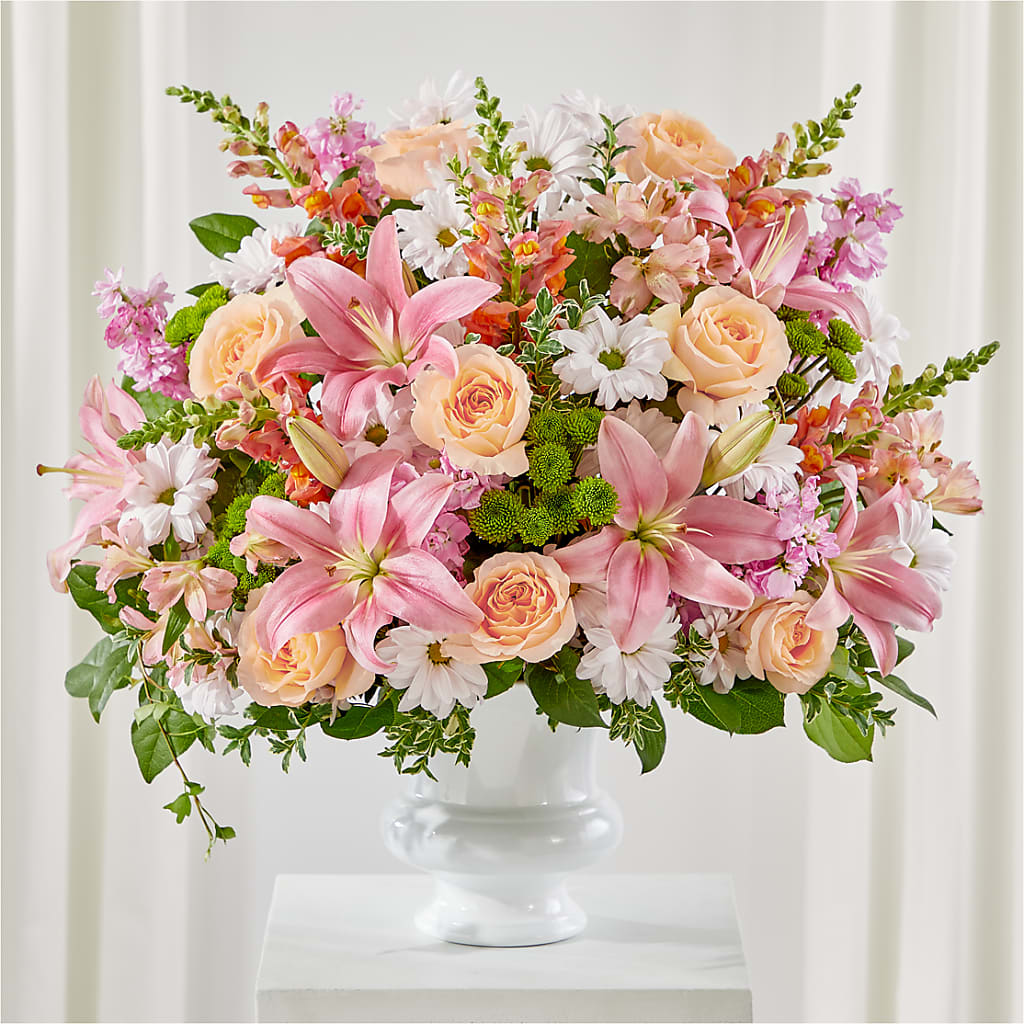 Heartfelt Gesture Urn Arrangement – MARGARITA'S FLOWERS LLC, Pembroke Pines FL