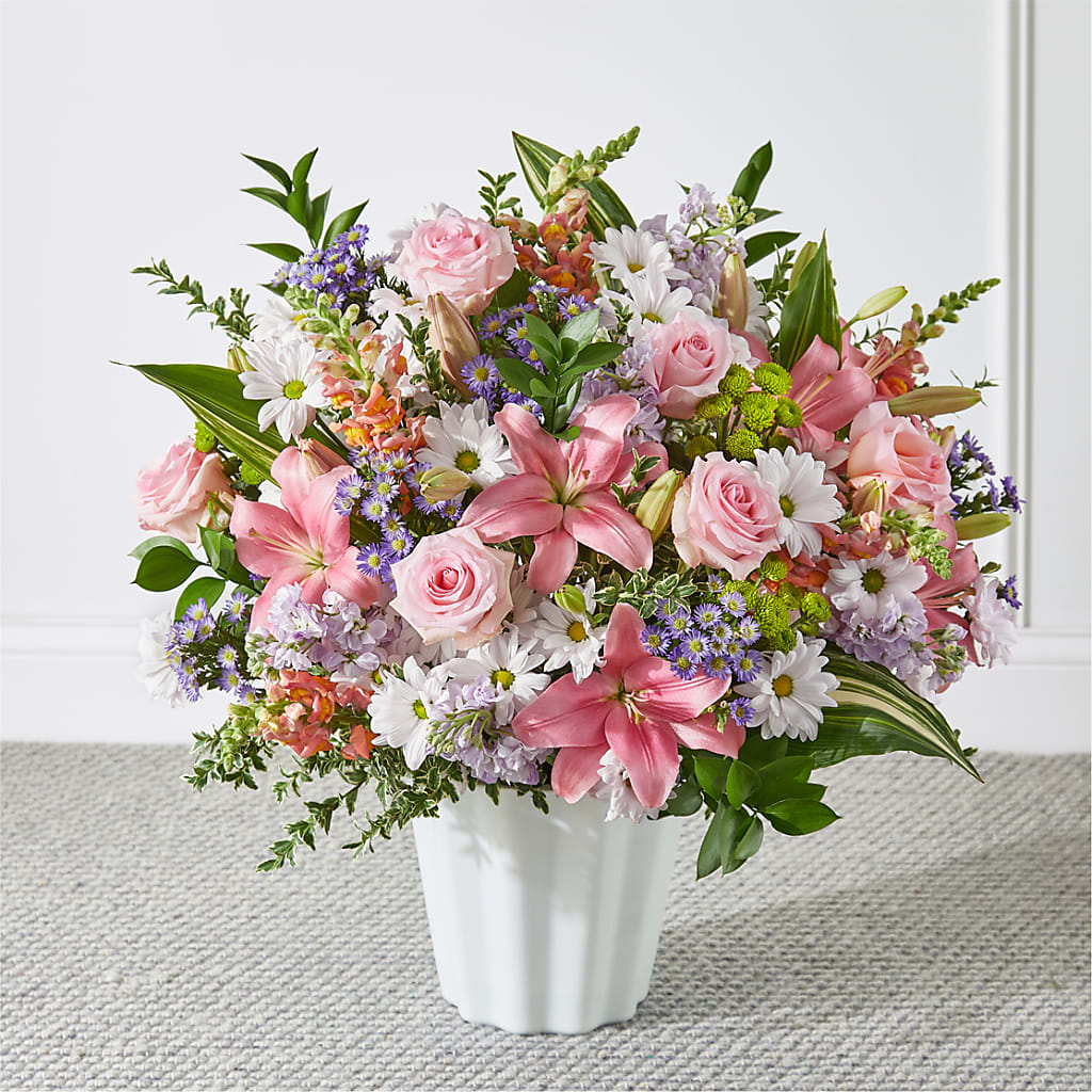 Abundant Compassion Floor Basket – MARGARITA'S FLOWERS LLC, Pembroke Pines FL
