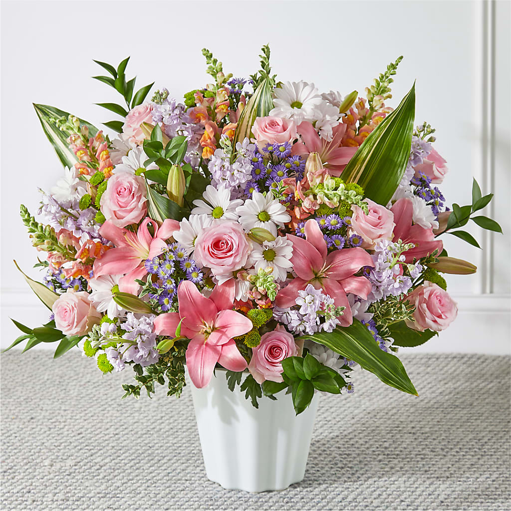 Abundant Compassion Floor Basket – MARGARITA'S FLOWERS LLC, Pembroke Pines FL