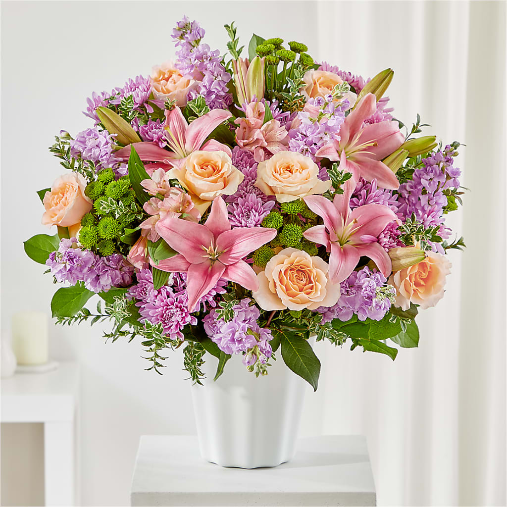 Supportive Embrace Tabletop Basket – MARGARITA'S FLOWERS LLC, Pembroke Pines FL