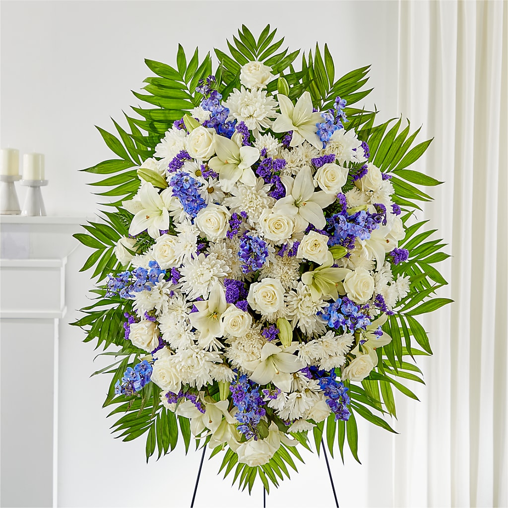 At Rest Standing Spray – MARGARITA'S FLOWERS LLC, Pembroke Pines FL