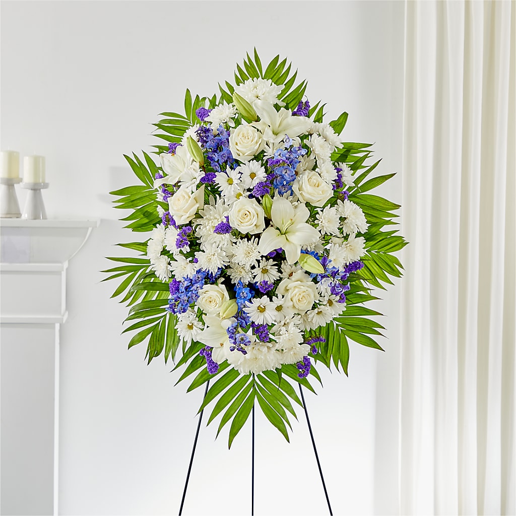 At Rest Standing Spray – MARGARITA'S FLOWERS LLC, Pembroke Pines FL