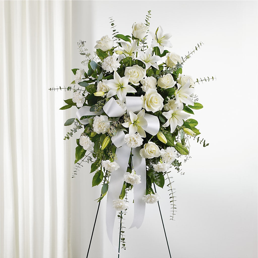 With Care Standing Spray – MARGARITA'S FLOWERS LLC, Pembroke Pines FL