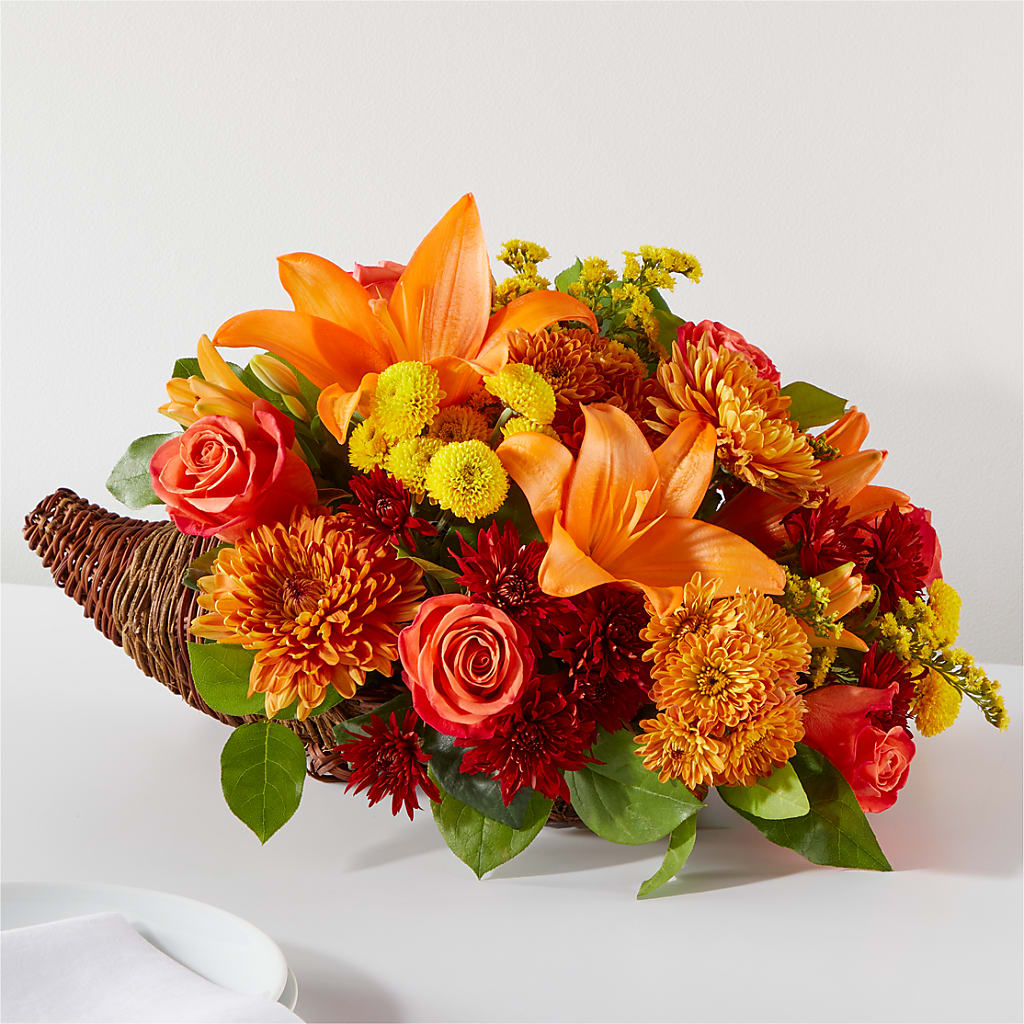 Bouquet of Blessings Cornucopia – MARGARITA'S FLOWERS LLC, Pembroke Pines FL