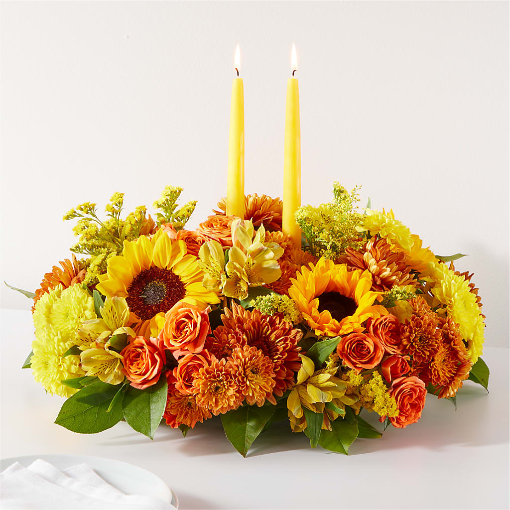 Autumn Harmony Centerpiece – MARGARITA'S FLOWERS LLC, Pembroke Pines FL