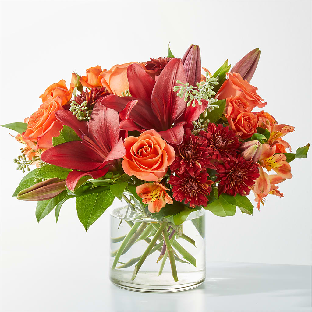 Crimson Leaves Bouquet – MARGARITA'S FLOWERS LLC, Pembroke Pines FL