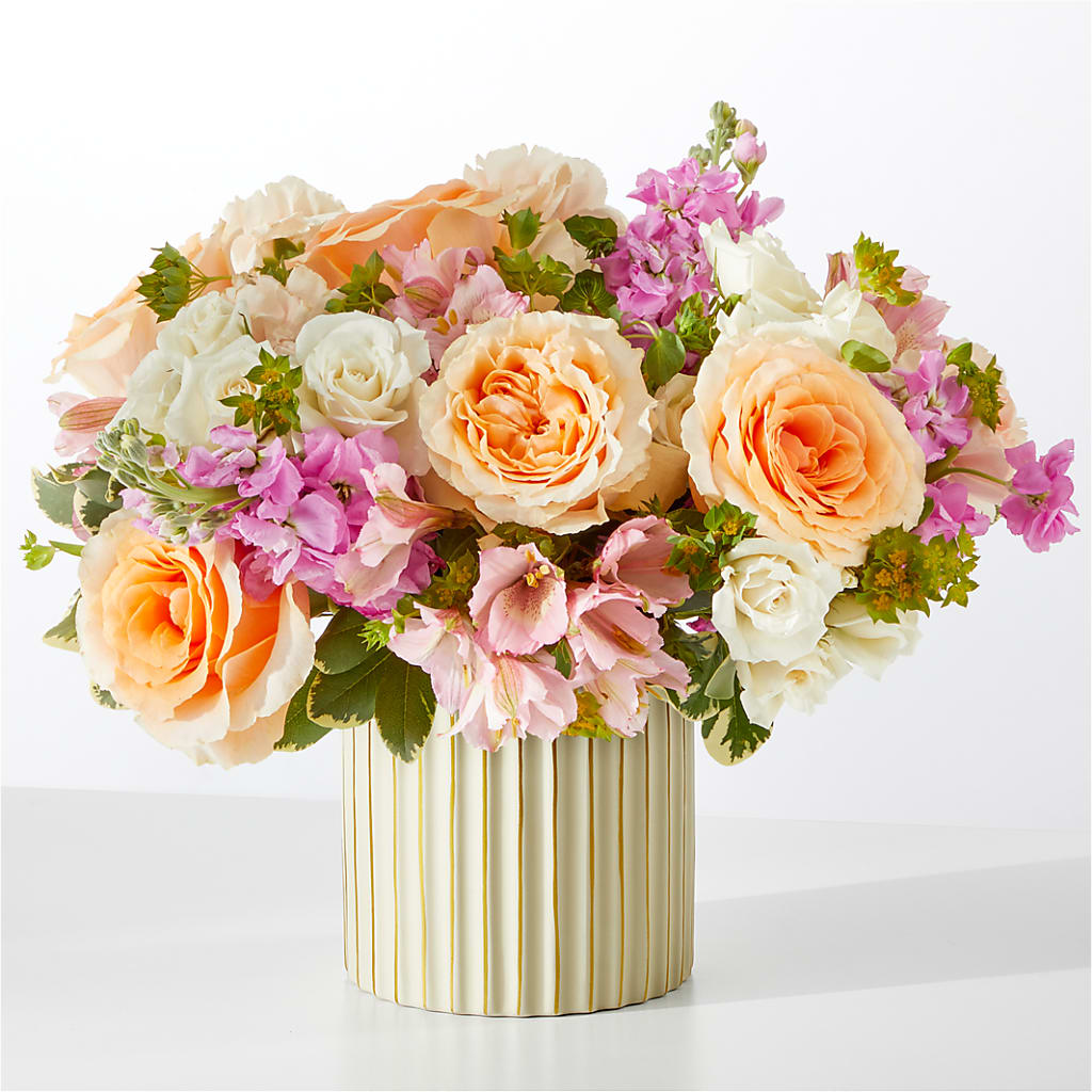Paradise Bouquet with Ivory Vase – MARGARITA'S FLOWERS LLC, Pembroke Pines FL