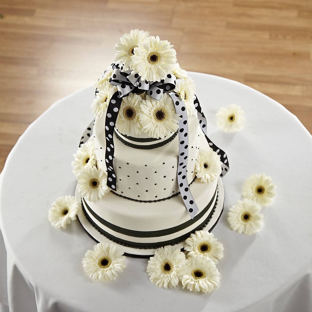 Simple Sophistication Cake Décor – MARGARITA'S FLOWERS LLC, Pembroke Pines FL