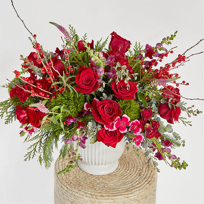 Big Red Bow Bouquet – MARGARITA'S FLOWERS LLC, Pembroke Pines FL