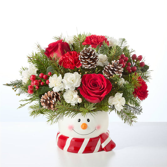 Jolly Snowman Bouquet – MARGARITA'S FLOWERS LLC, Pembroke Pines FL