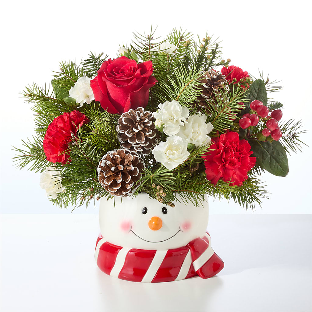 Jolly Snowman Bouquet – MARGARITA'S FLOWERS LLC, Pembroke Pines FL