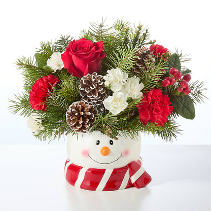 Jolly Snowman Bouquet – MARGARITA'S FLOWERS LLC, Pembroke Pines FL
