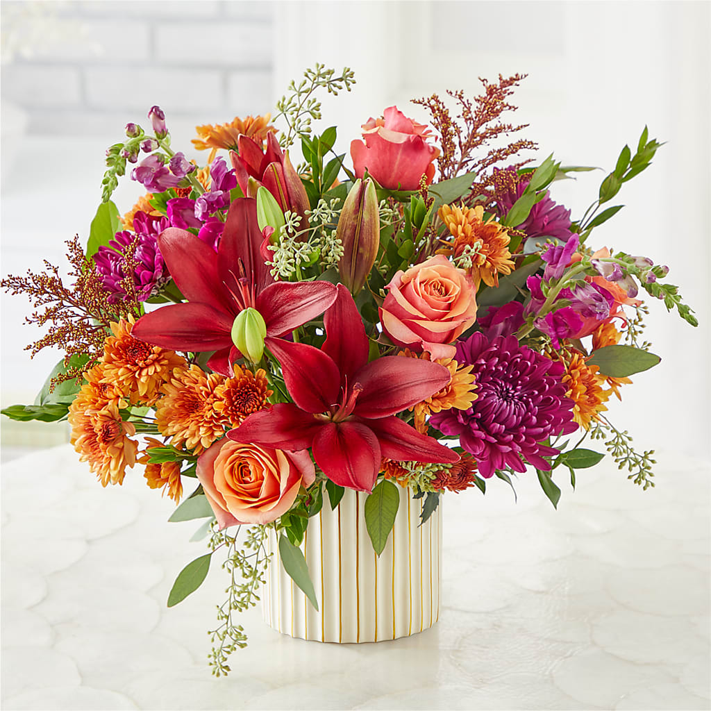 Burgundy Landscape Bouquet – MARGARITA'S FLOWERS LLC, Pembroke Pines FL