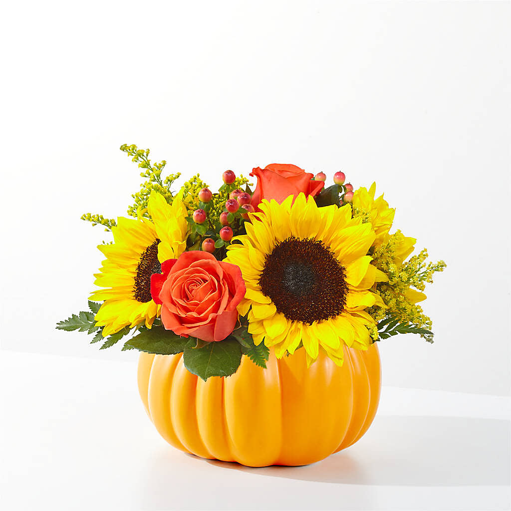 Pick of the Patch Pumpkin Bouquet – MARGARITA'S FLOWERS LLC, Pembroke Pines FL