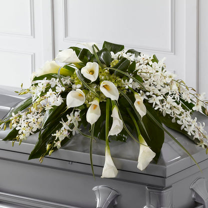 Angel Wings Casket Spray – MARGARITA'S FLOWERS LLC, Pembroke Pines FL