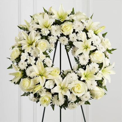 Treasured Tribute Wreath – MARGARITA'S FLOWERS LLC, Pembroke Pines FL