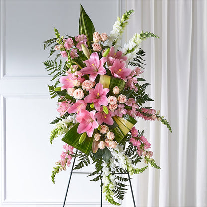 Elegant Embrace Standing Spray – MARGARITA'S FLOWERS LLC, Pembroke Pines FL