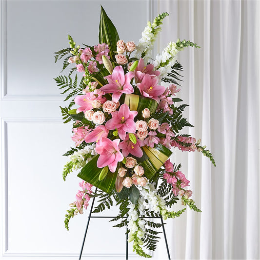 Elegant Embrace Standing Spray – MARGARITA'S FLOWERS LLC, Pembroke Pines FL