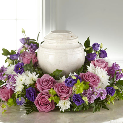 Blooming Sympathy Cremation Adornment – MARGARITA'S FLOWERS LLC, Pembroke Pines FL
