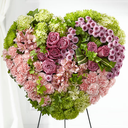 Heartwarming Standing Heart – MARGARITA'S FLOWERS LLC, Pembroke Pines FL