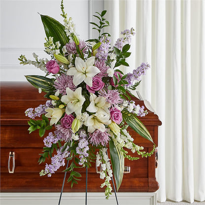 Grateful Hearts Standing Spray – MARGARITA'S FLOWERS LLC, Pembroke Pines FL