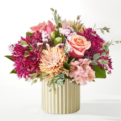 Berry Cobbler Bouquet with Ivory Vase – MARGARITA'S FLOWERS LLC, Pembroke Pines FL