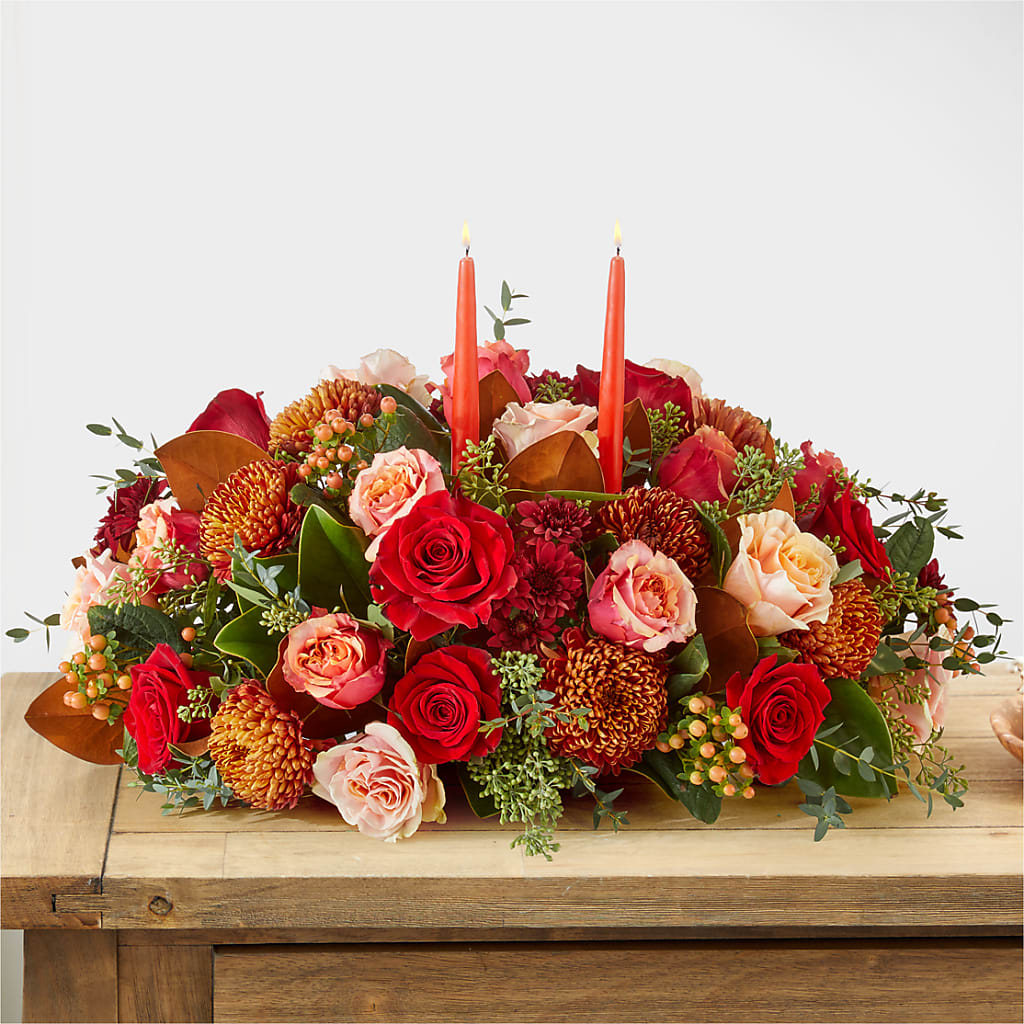 Gather Near Centerpiece – MARGARITA'S FLOWERS LLC, Pembroke Pines FL