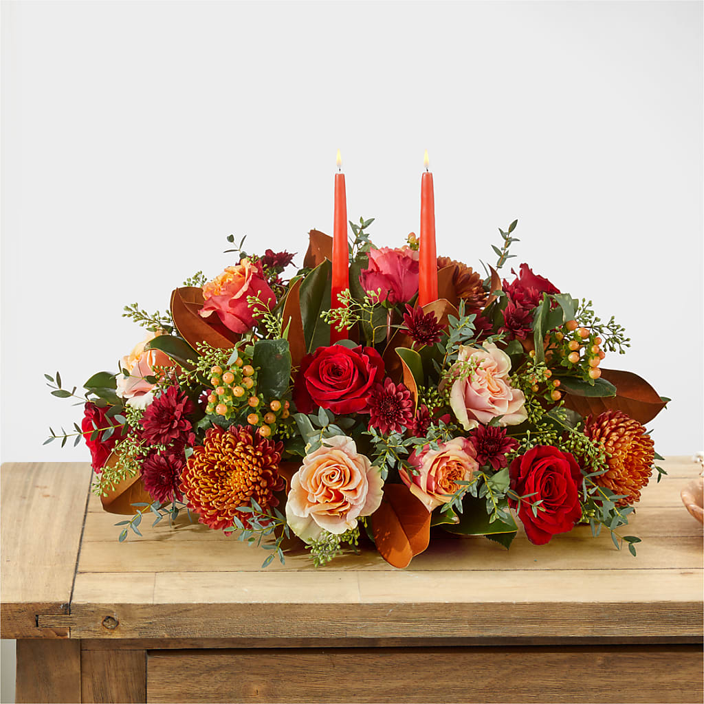 Gather Near Centerpiece – MARGARITA'S FLOWERS LLC, Pembroke Pines FL
